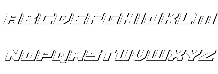 Paladins 3D Font LOWERCASE