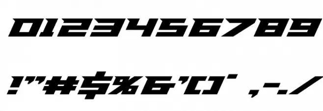 Paladins Expanded Font OTHER CHARS