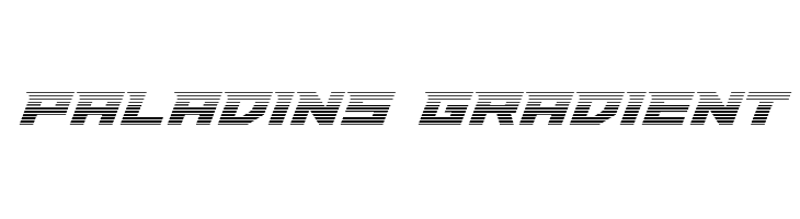 Paladins Gradient Font