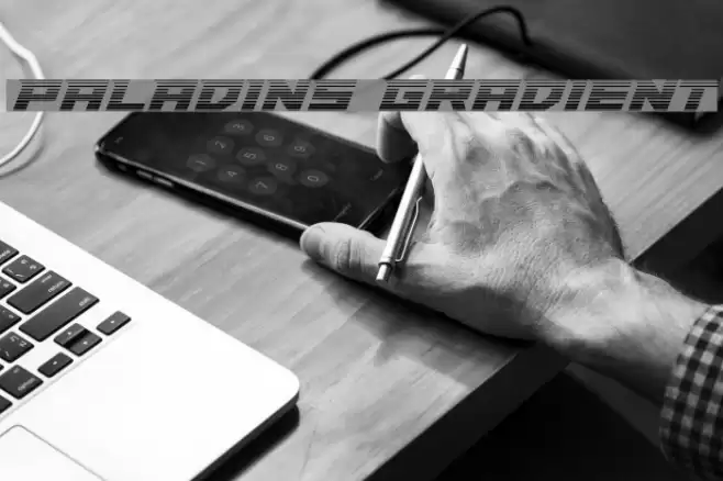 Paladins Gradient Font examples