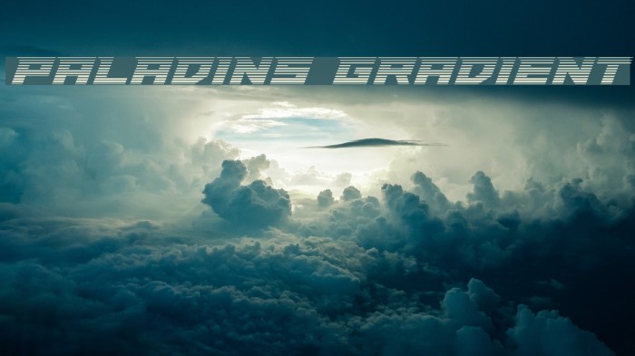 Paladins Gradient Font examples