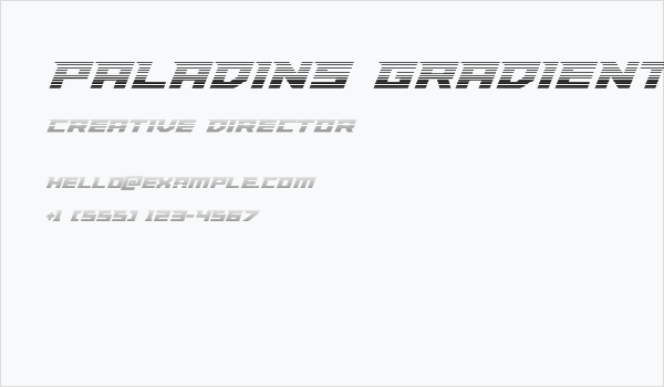 Paladins Gradient Business Card