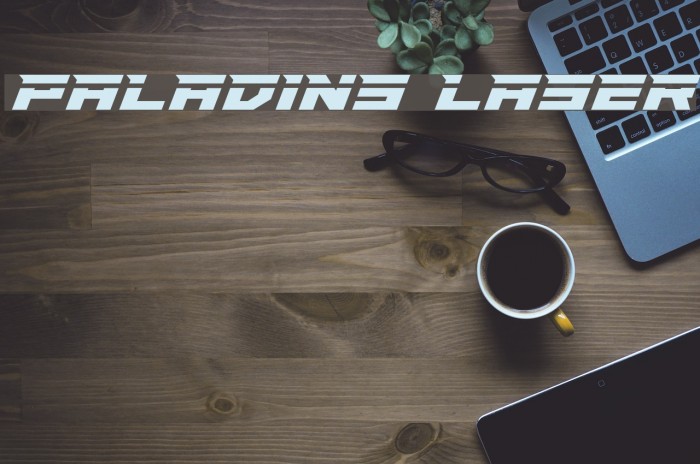 Paladins Laser Font examples