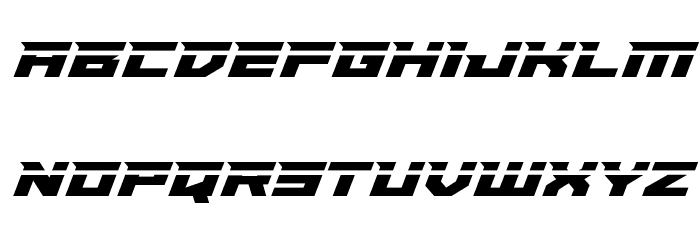 Paladins Laser Font LOWERCASE