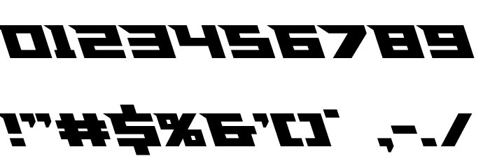 Paladins Leftalic Font OTHER CHARS