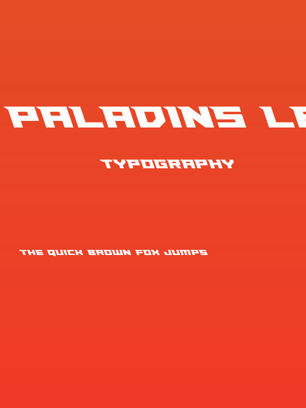 Paladins Leftalic Poster