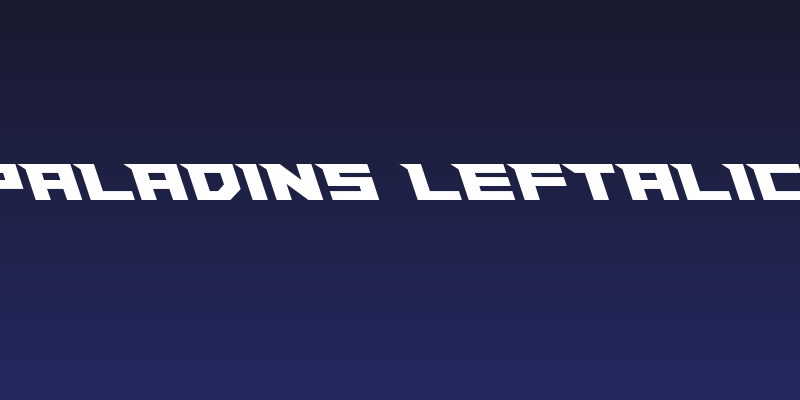 Paladins Leftalic Social Header