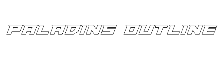Paladins Outline Fonte