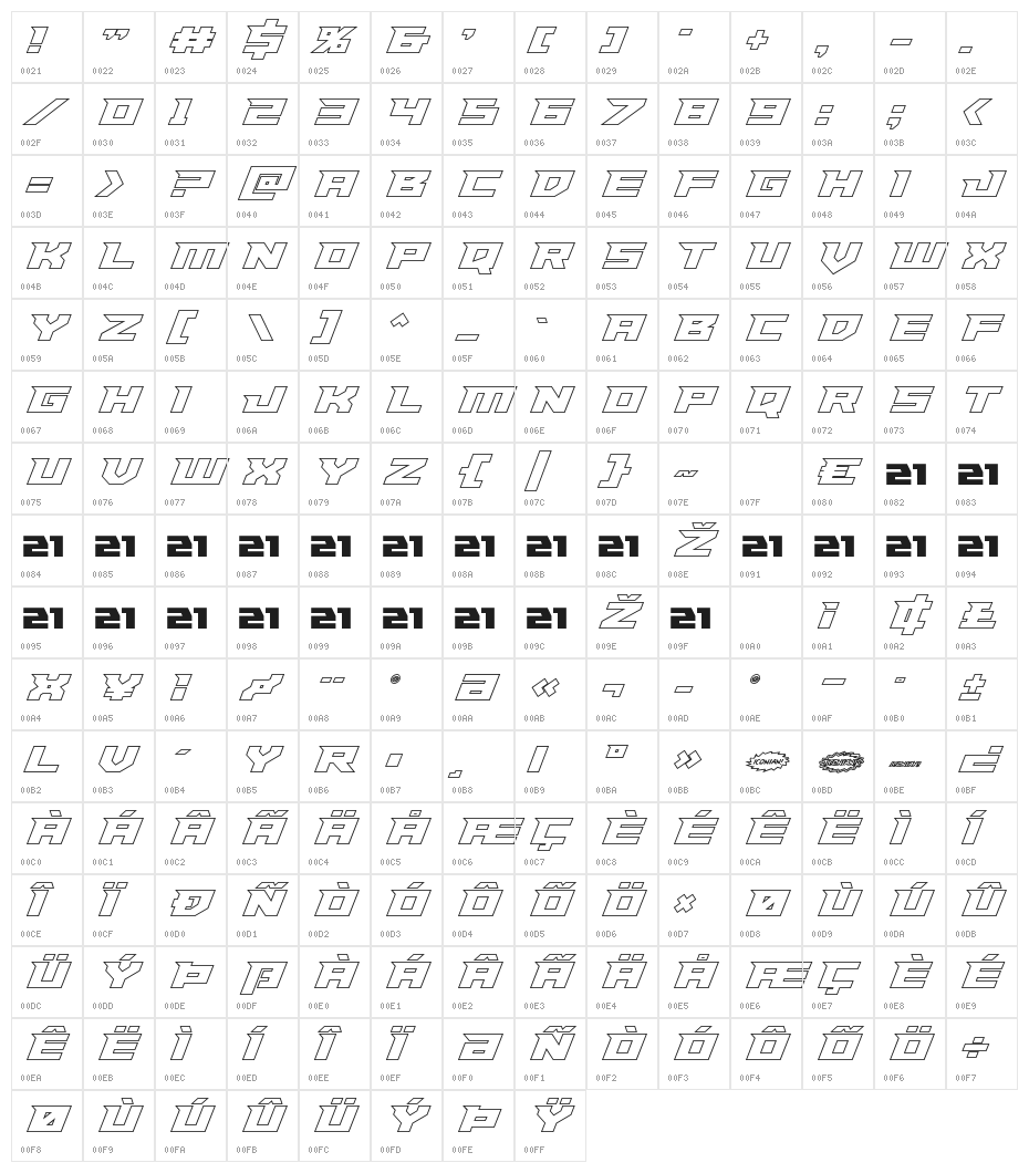 Paladins Outline Character Map