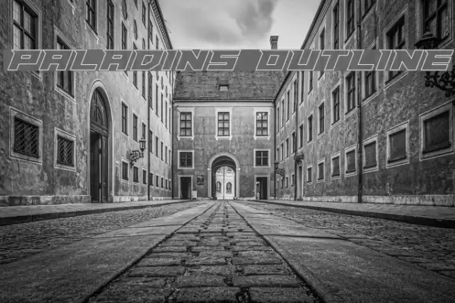 Paladins Outline Fonte examples