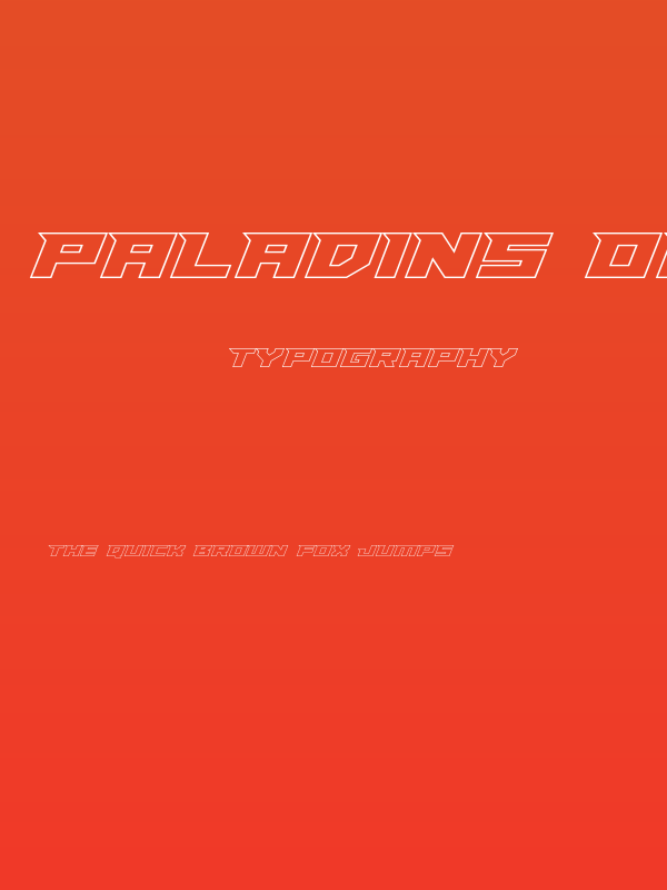 Paladins Outline Poster