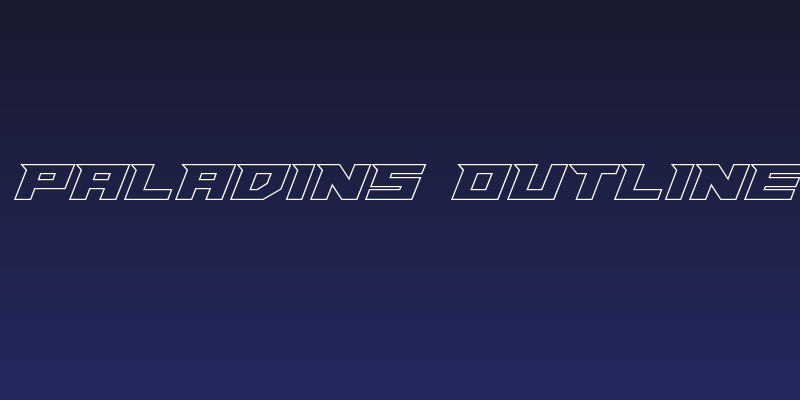 Paladins Outline Social Header