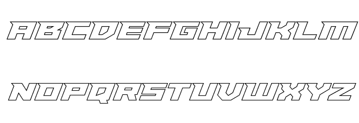 Paladins Outline Fonte MINÚSCULAS