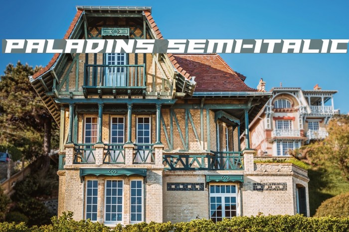 Paladins Semi-Italic Font examples