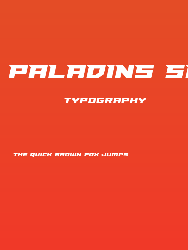 Paladins Semi-Italic Poster