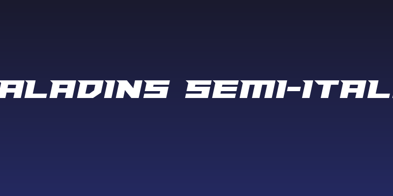 Paladins Semi-Italic Social Header