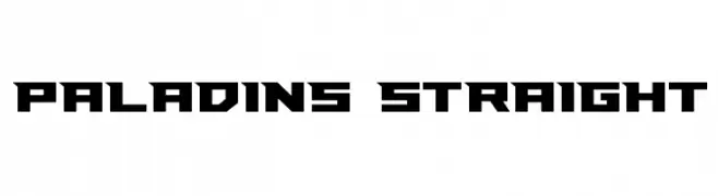 Paladins Straight  font caratteri gratis