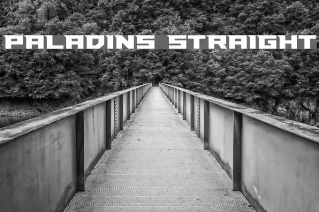 Paladins Straight Font examples