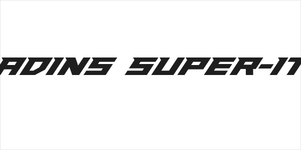 Paladins Super-Italic Logo