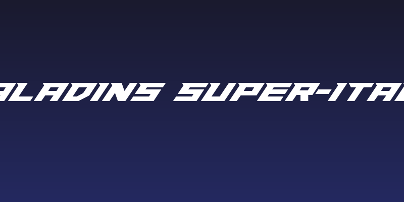 Paladins Super-Italic Social Header