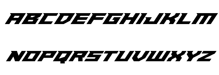 Paladins Super-Italic Font LOWERCASE