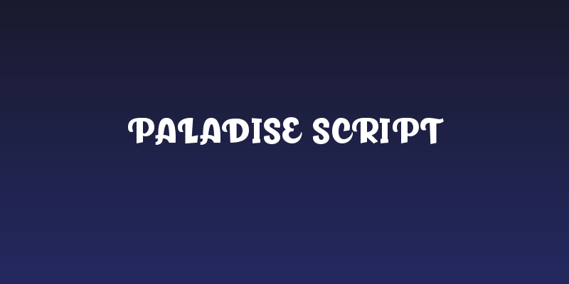 Paladise Script Social Header
