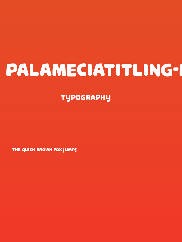 PalameciaTitling-Regular Poster