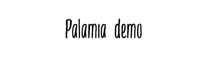 Palamia demo  baixar fontes gratis