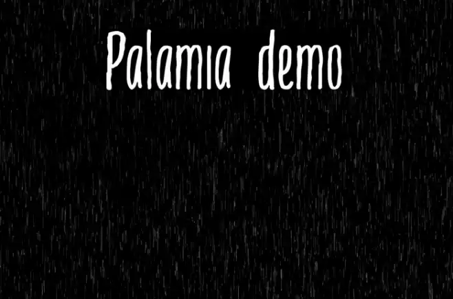 Palamia demo Font examples