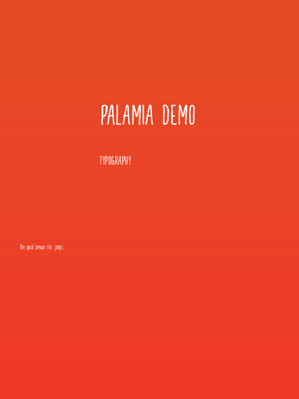 Palamia demo Poster
