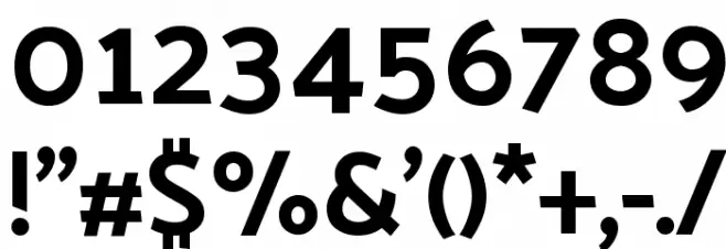 Palanquin Bold Font OTHER CHARS