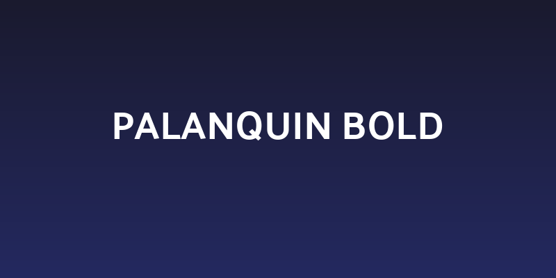 Palanquin Bold Social Header