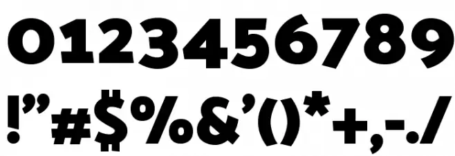 Palanquin Dark Bold Font OTHER CHARS