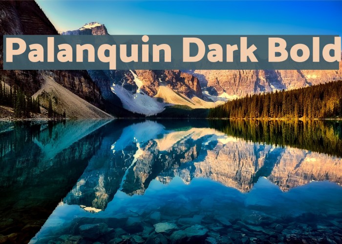 Palanquin Dark Bold Font examples