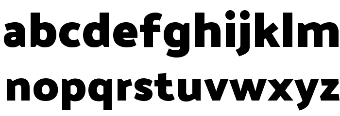 Palanquin Dark Bold Font LOWERCASE