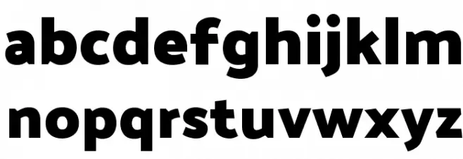Palanquin Dark Bold Schriftart Kleinbuchstaben