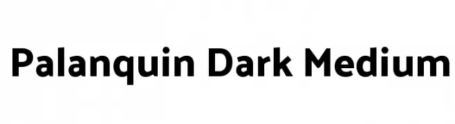 Palanquin Dark Medium  免费字体下载
