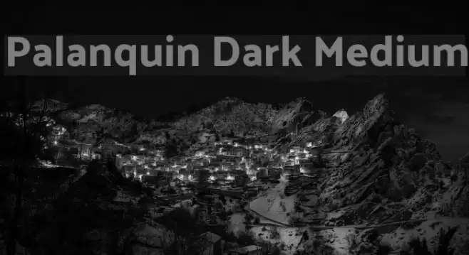 Palanquin Dark Medium Font examples