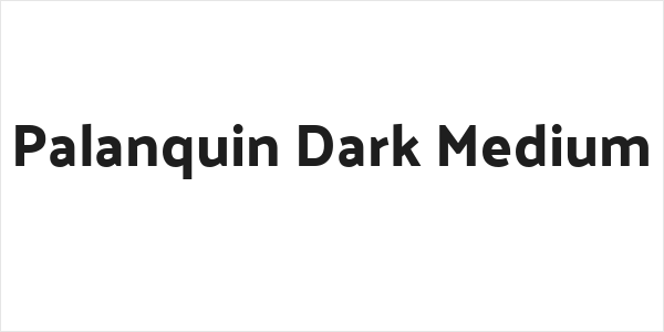 Palanquin Dark Medium Logo