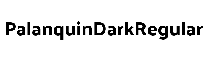 Palanquin Dark Regular  لخطوط تنزيل
