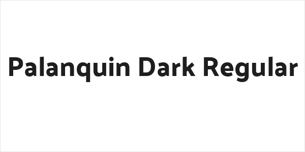 Palanquin Dark Regular Logo