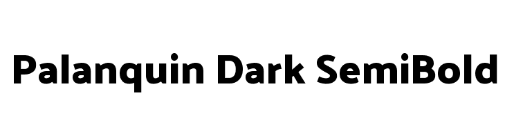 Palanquin Dark SemiBold Font