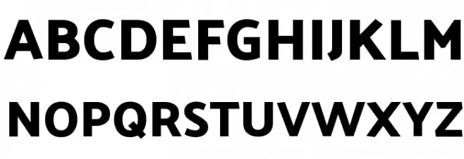Palanquin Dark SemiBold Schriftart Groß
