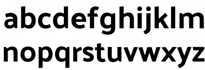 Palanquin Dark फ़ॉन्ट लोअरकेस