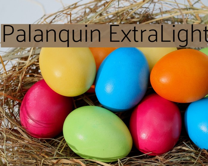 Palanquin ExtraLight Font examples