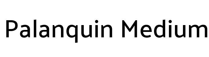 Palanquin Medium  Free Fonts Download