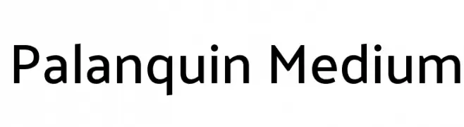 Palanquin Medium  フリーフォントのダウンロード