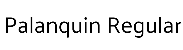 Palanquin Regular  font caratteri gratis