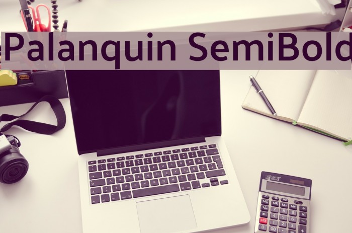 Palanquin SemiBold Font examples