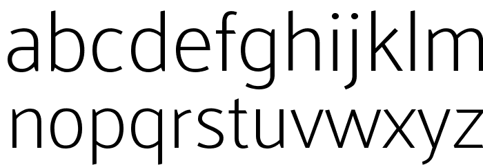 Palanquin Thin Font LOWERCASE